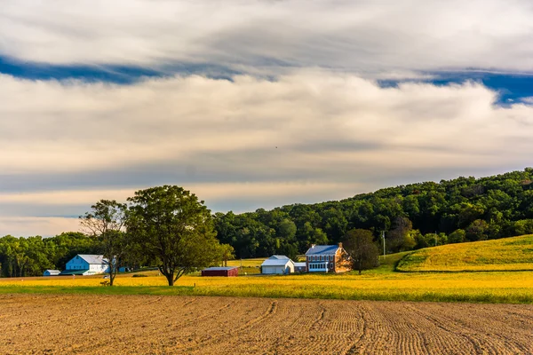 Hermosa escena de granja en el condado rural de York, Pennsylvania . —  Fotos de Stock