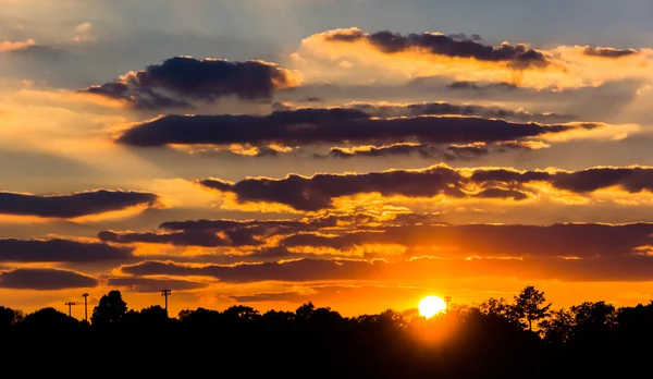 Krásný západ slunce v shrewsbury, Pensylvánie. — Stock fotografie