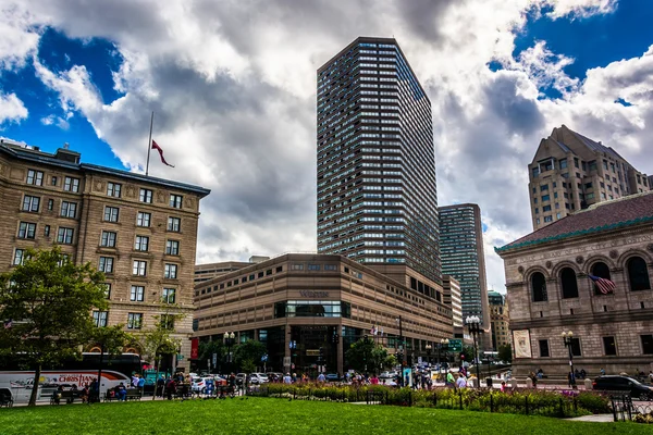 Gebouwen op copley square, in boston, massachusetts. — Stockfoto