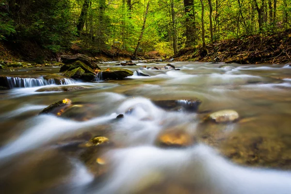 Cascatas em um riacho em Tucquan Glen, no Condado de Lancaster, Penns — Fotografia de Stock