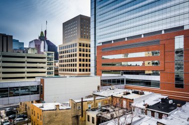 küme şehir binalar, baltimore, maryland. 