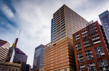 küme highrises şehir merkezinde baltimore, maryland. 