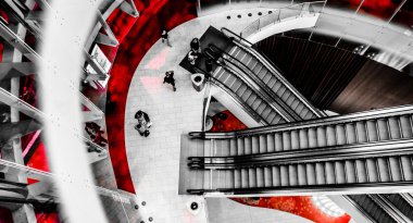 revel casino Hotel, Atlantik c yürüyen merdiven aşağı doğru görünümü