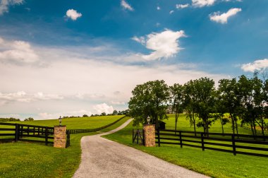 driveway ve çitler kırsal york County, pennsylvania. 