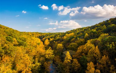 baltimore coun prettyboy barajdan görülen erken sonbahar renk