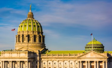 Evening light on the Pennsylvania State Capitol in Harrisburg, P clipart