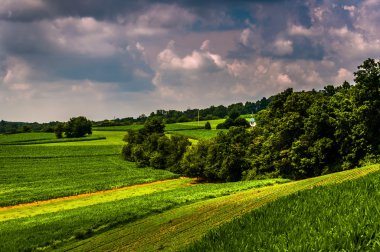 tarım alanları ve kırsal Güney york county, pennsylvan Hills'te