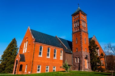 gladfelter hall, gettysburg üniversite kampüsünde pa. 