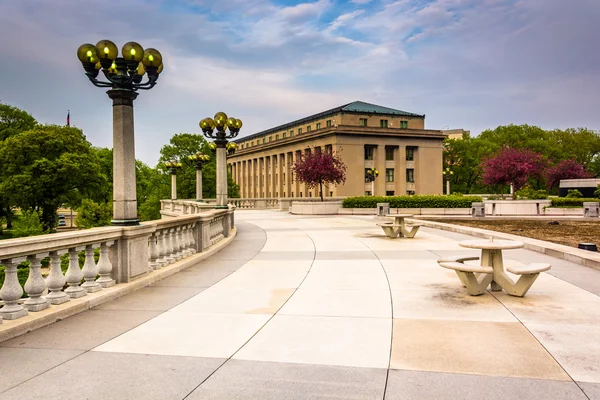 Cour et bâtiments dans le complexe du Capitole, Harrisburg, Penn — Photo