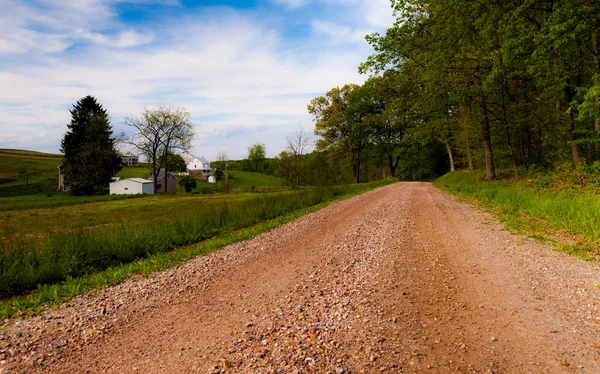 Camino de tierra en el condado de York, Pensilvania . —  Fotos de Stock