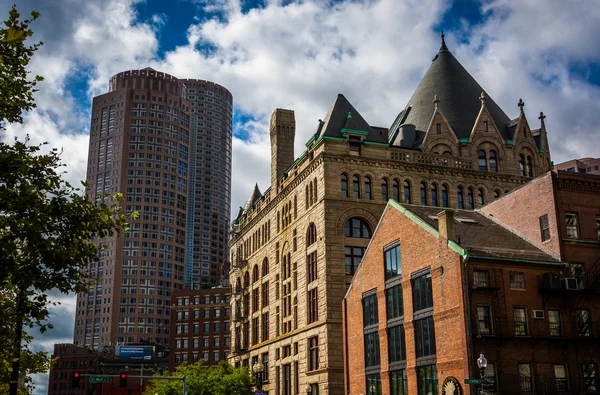 Diverse gebouwen in boston, massachusetts. — Stockfoto