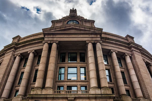 Außenseite des Südbahnhofs, in Boston, massachusetts. — Stockfoto