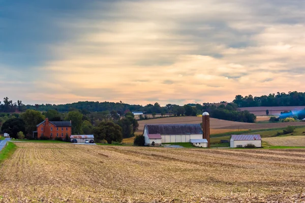 Hospodářství ve venkovských lancaster county, Pensylvánie. — Stock fotografie