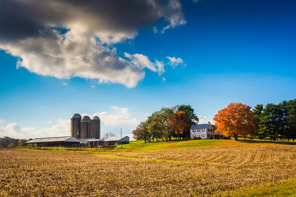 Granja en el condado rural de York, Pennsylvania . — Foto de Stock