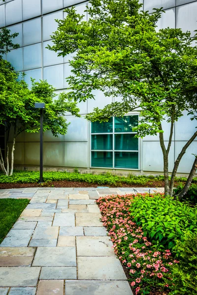 Jardines detrás del Museo de Arte en Baltimore, Maryland . — Foto de Stock