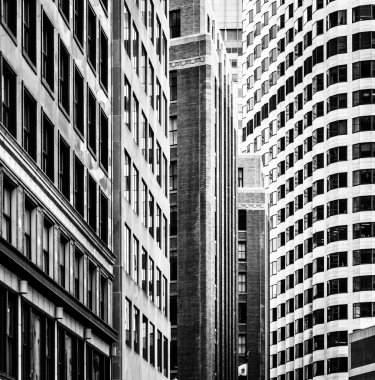 Boston, massachusetts binaların katmanları. 