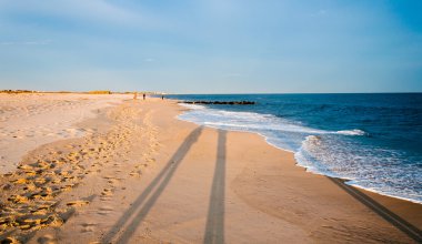uzun akşam gölgeleri cape plaj olabilir, new jersey. 