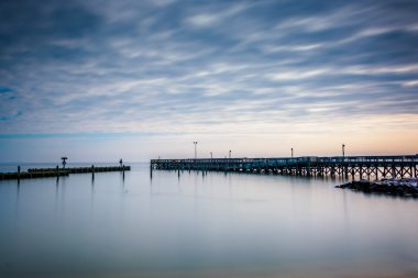 iskelede north Beach, chesapeake Bay uzun pozlama m