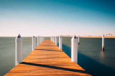 chesapeake koyunda kent ada, iskelede uzun süreli pozlama m