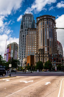 modern binalar ve Boston, massachusetts bir kavşak. 