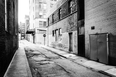 baltimore, maryland'ın dar sokakta. 