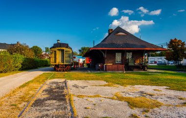 eski tren ve tren istasyonuna yeni Oxford, pennsylvania. 