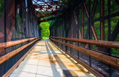 Demiryolu ve lehigh gorge state Park, penns yaya köprüsü