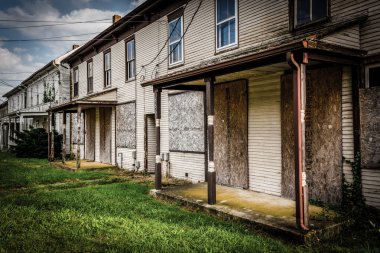 bairs, pennsylvania'nın terkedilmiş evlerde satır. 
