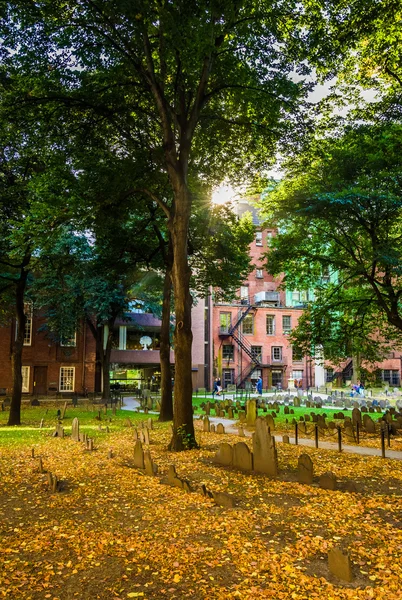 Historischer friedhof in boston, massachusetts. — Stockfoto