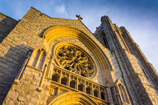 Incredibile architettura esterna in una chiesa di Hannover, Pennsy — Foto Stock