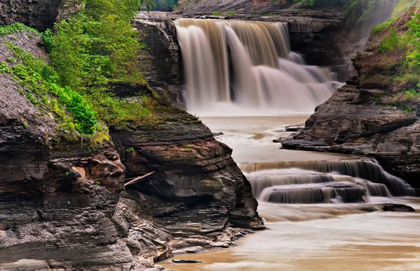 Lower Falls, au Letchworth State Park, New York — Photo