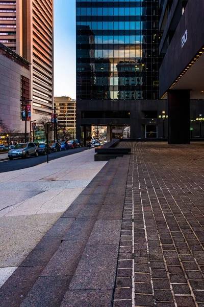 Modern buildings at Hopkins Place in Baltimore, Maryland. — Stock Photo, Image