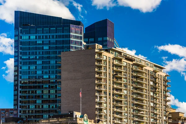 现代化的摩天大楼在市中心波士顿，马萨诸塞州. — 图库照片