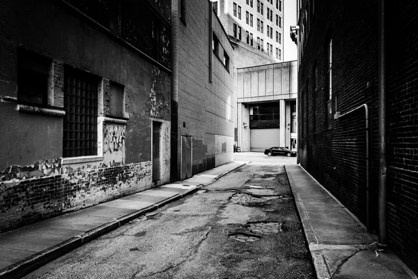 볼티모어, 메 릴 란 드에 있는 좁은 골목. — 스톡 사진