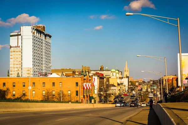 Észak-avenue, Baltimore, maryland. — Stock Fotó