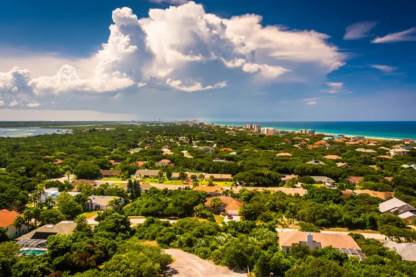 Vista norte hacia Daytona Beach, vista desde la cima de Ponce d — Foto de Stock