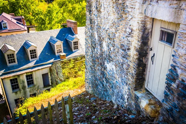 Harpers ferry, Batı virginia'nın eski binalarda. — Stok fotoğraf