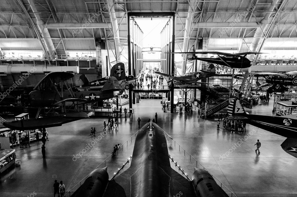 Overlooking the SR-71 Blackbird, inside the Air and Space Museum