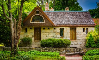 Stone house in Columbia, Maryland.  clipart