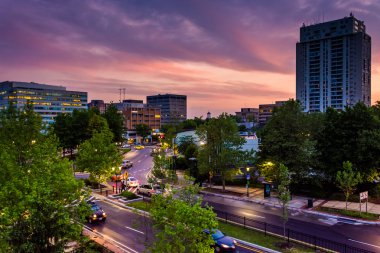 towson, maryland gökyüzü günbatımı. 