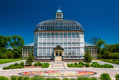 The Howard Peters Rawlings Conservatory, in Druid Hill Park, Bal clipart