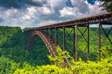 Kanyon jant ziyaretçi cen görülen new river gorge Köprüsü