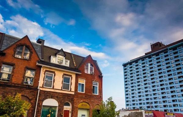 Tiendas y edificios en Baltimore, Maryland . — Foto de Stock