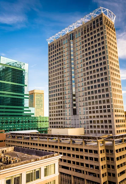 Rascacielos en el centro de Baltimore, Maryland . — Foto de Stock