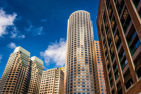 Skyscrapers in downtown Boston, Massachusetts. — Stock Photo, Image