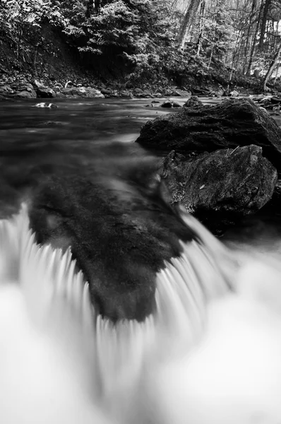 Pequena cascata em um riacho em Tacquan Glen, no Condado de Lancaster , — Fotografia de Stock