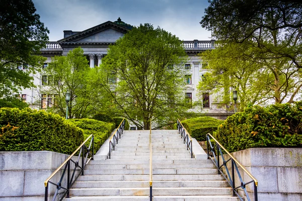 Escaleras al Capitolio del Estado en Harrisburg, Pennsylvania . — Foto de Stock