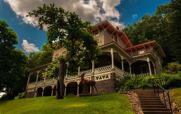 Asa balírna mansion, jim thorpe, pennsylvania. — Stock fotografie