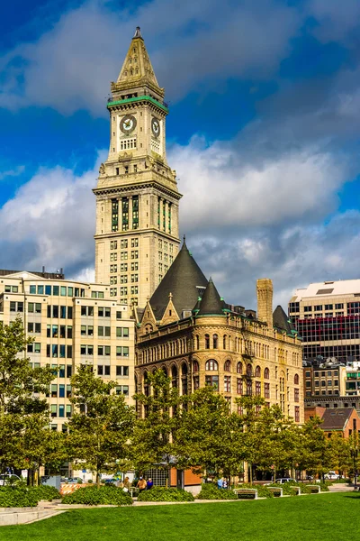 Vlastní dům tower v Bostonu, massachusetts. — Stock fotografie
