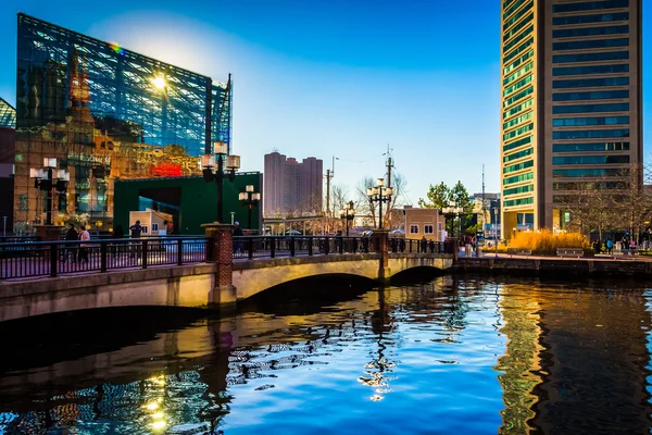 The National Aquarium and World Trade Center at the Inner Harbor — Stock Photo, Image